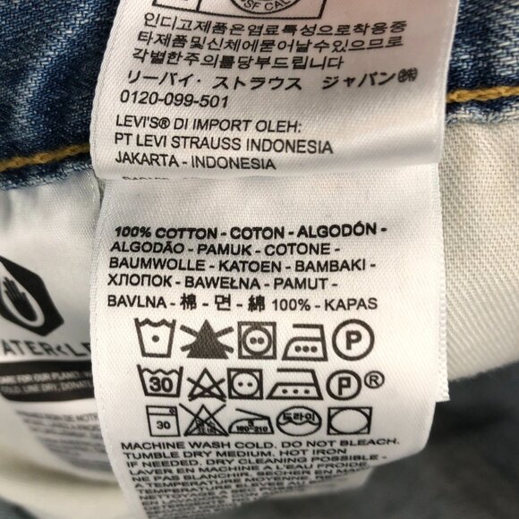 Levis Mens Jeans Size 46x34 Straight Leg 559 Relaxed Blue Denim Casual Classic - Picture 11 of 16